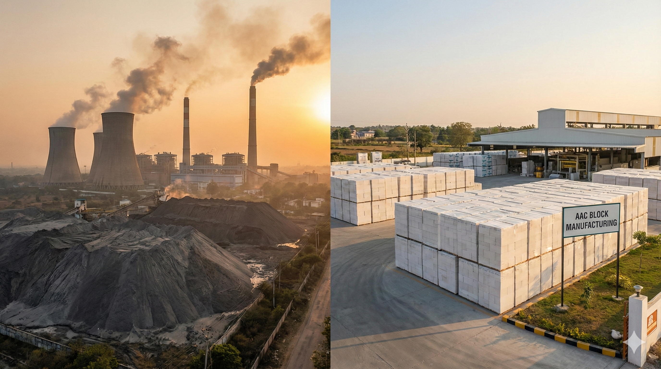 Fly ash transformation visual