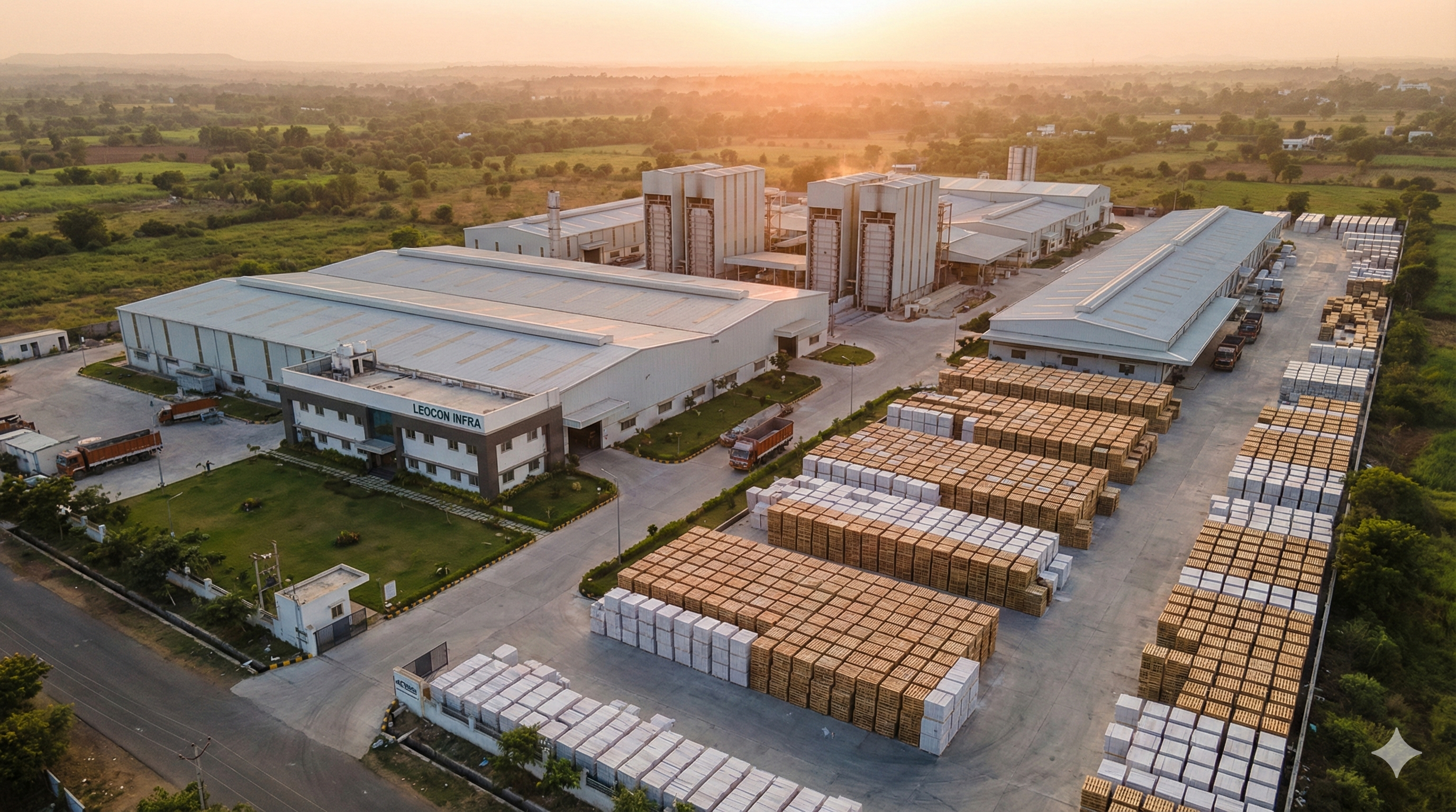 Aerial plant overview