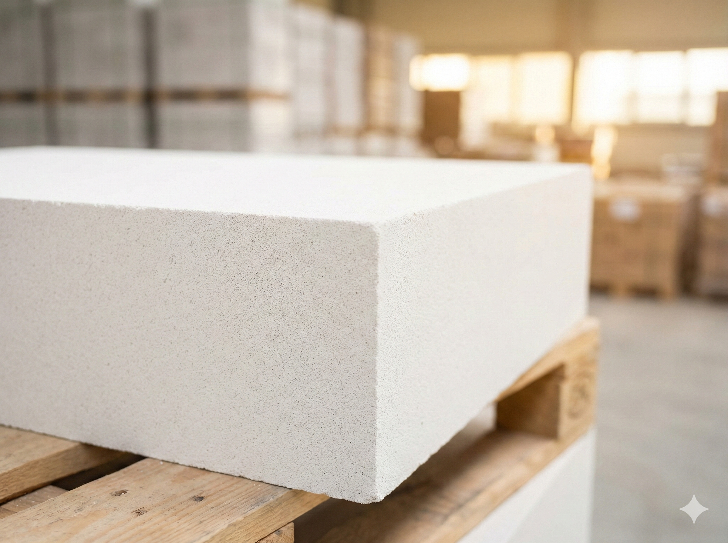 AAC block close-up texture