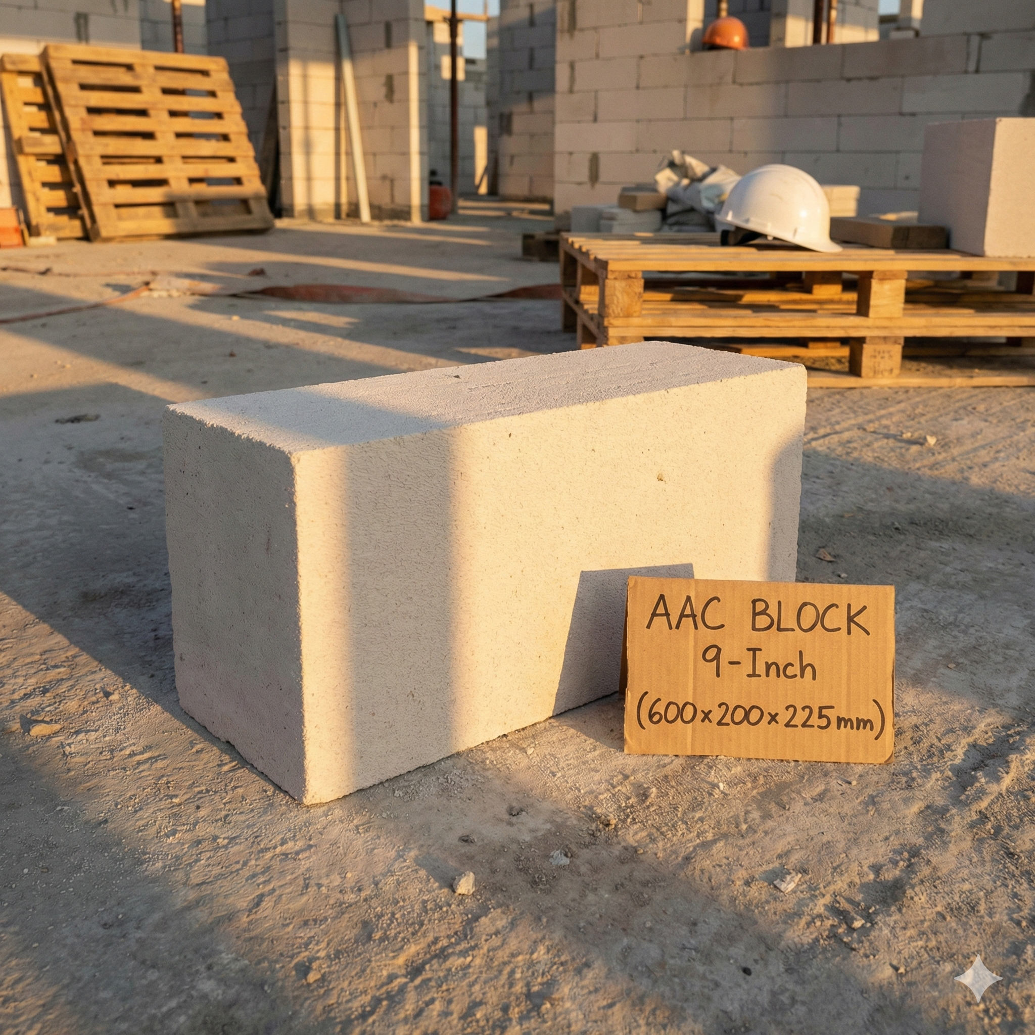 9 inch AAC block